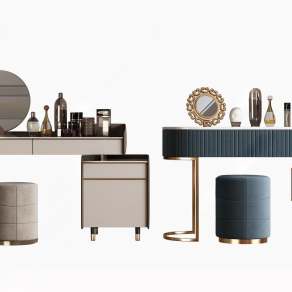 现代梳妆台3D模型下载